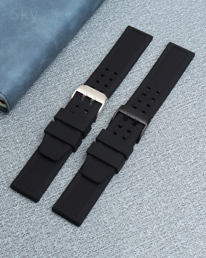 Waterproof Silicone Watch Band 20–23mm for Luminox 3051.BO (Outdoor,