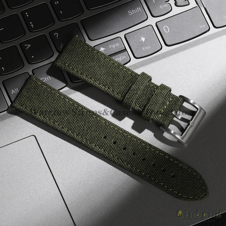 High Quality Sailcloth Watch Strap 18mm 20mm 22mm for Seiko Waterproof Fabric Watchband Quick Release Wristband WatchAccessories