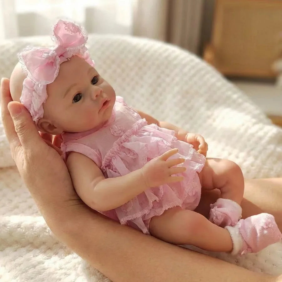 Aizwa1 13″ Silicone Meadow Reborn Doll Girl