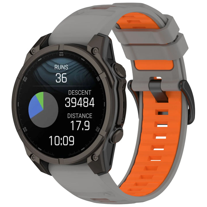 Title: Quick Release Silicone Watch Strap 20/22/26mm for Garmin Fenix 6–8 Series