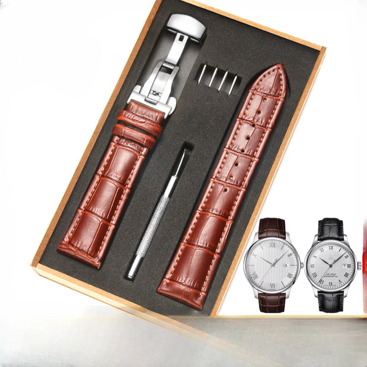 Genuine Leather Watch Strap for Tissot Le Locle T41 (1853)
