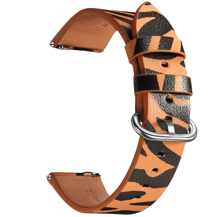 Leopard Print Leather Watch Strap 20/22mm (Quick Release)