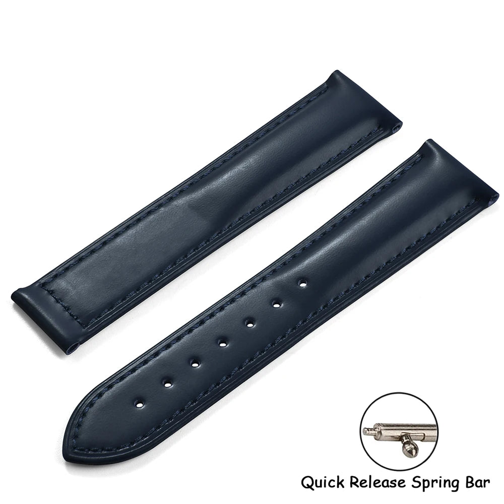 19/20/21/22mm For Omega Speedmaster Leather Strap Universal Original Leather Watch Bands Fit for Omega De Ville Seamaster Bracel