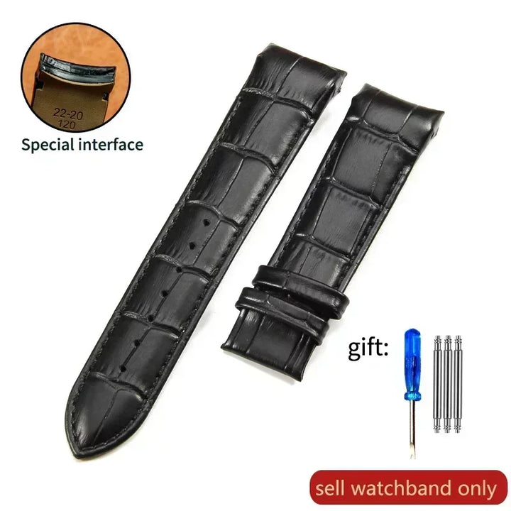 Genuine Calfskin Leather Watch Strap for Tissot (22–24mm)