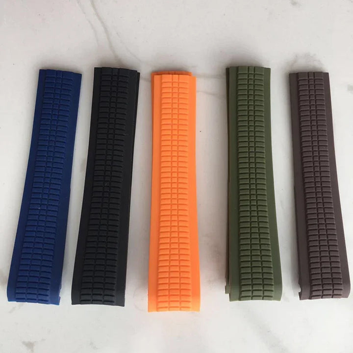 21mm Watch Strap for Patek Philippe Aquanaut Series 5164/5167 Waterproof Anti-Dust Rubber Watchband Silicone Bracelet No Logo