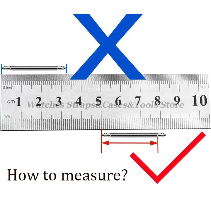 20‑Piece Quick-Release Watch Pins – 1.5/1.8mm, 12–24mm Spring Bars