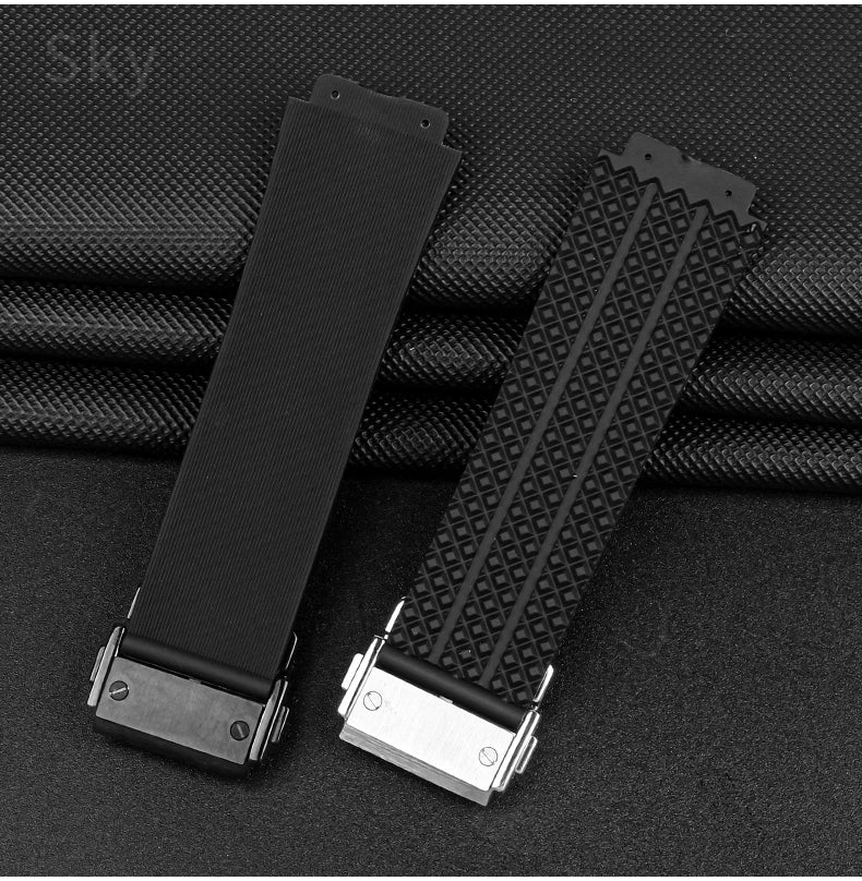 Waterproof Sports Silicone Watch Band 24x17 & 26x19mm (Men & Women)