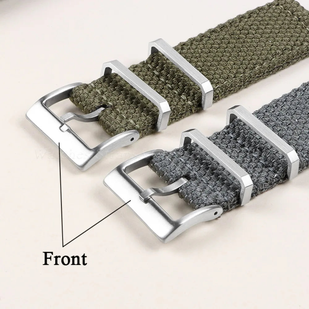 Nylon Cotton Watch Strap for Army Military Wristband 20mm 22mm for Seiko for Omega Weave Quick Release Bracelet Replacement Band
