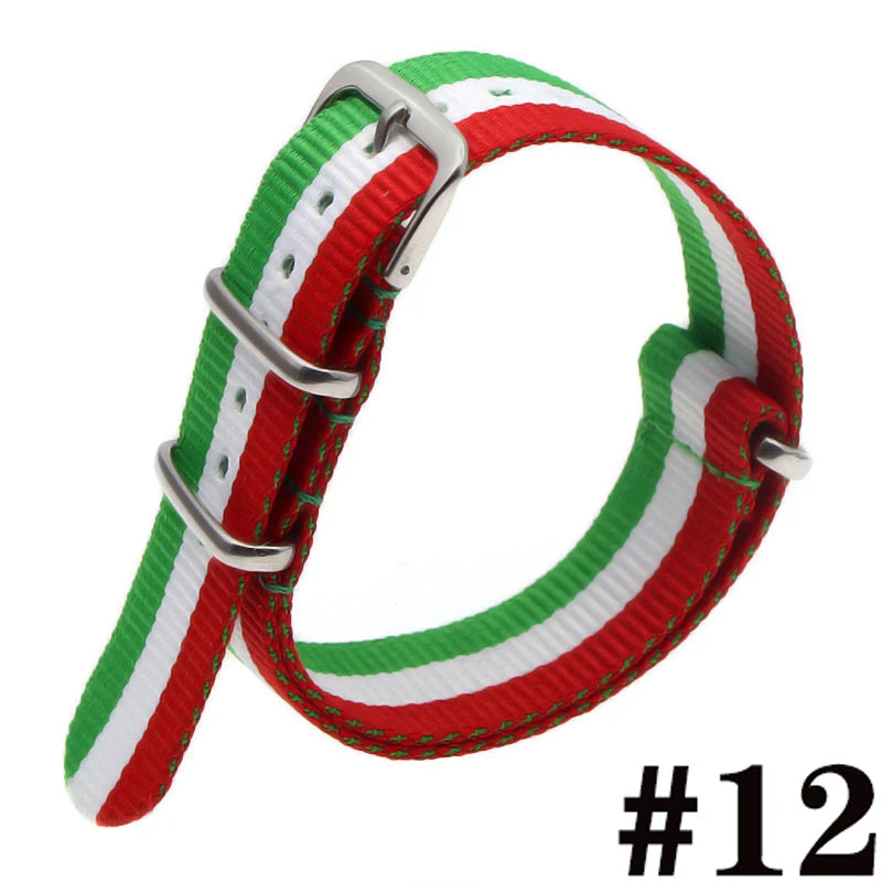 Waterproof Nylon Watch Strap (16-22mm)