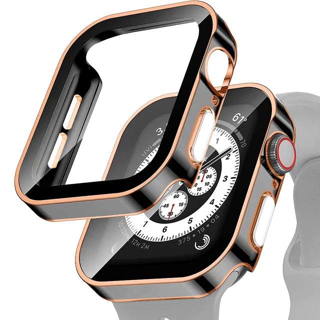 Cover for Apple Watch 11 Case 46mm 42mm 45mm 44mm 49mm 41 40mm Tempered Glass Screen Protector Series 10 7 8 9 SE 6 5 4 Ultra 3