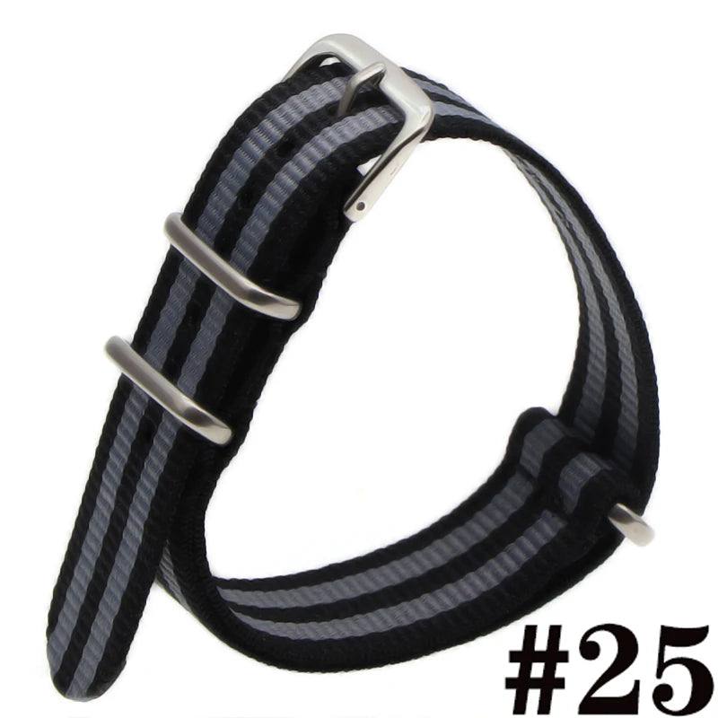 Waterproof Nylon Watch Strap (16-22mm)