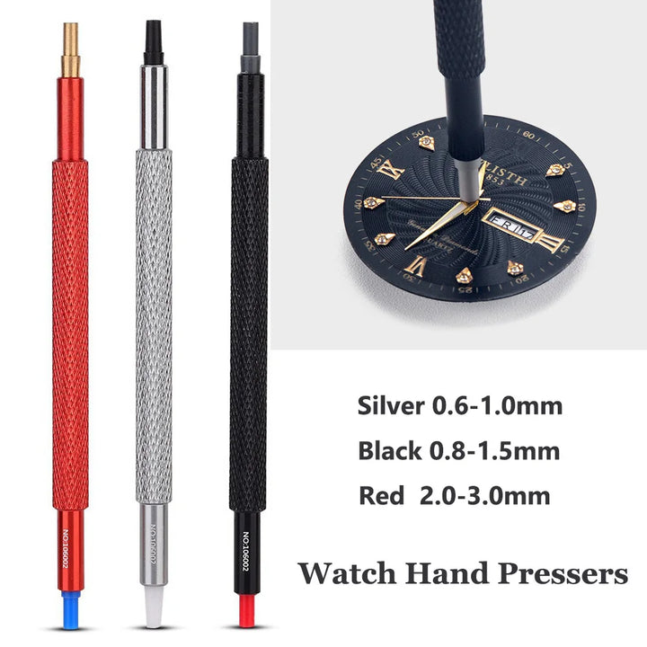 3pcs Watch Hand Presser Tool Kit with Rubber Heads