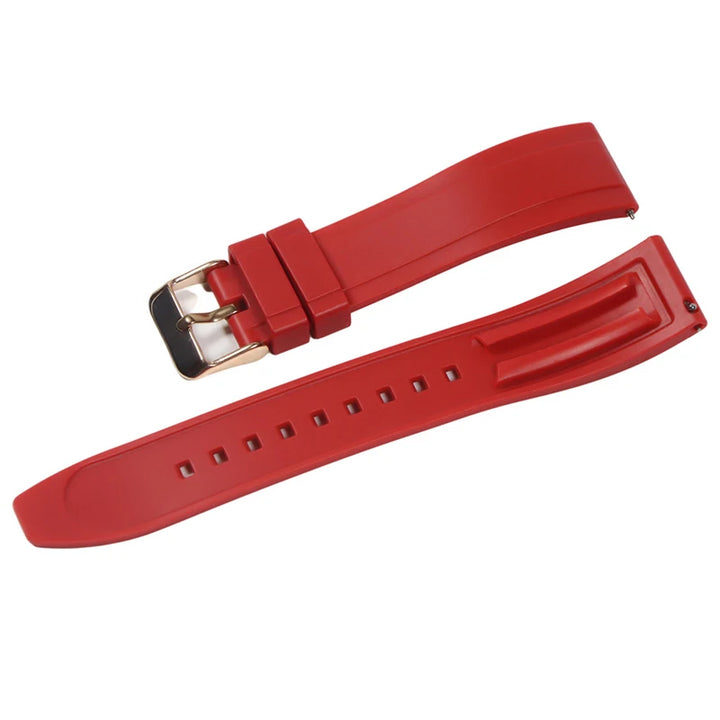 Premium Vulcanized Rubber Watch Strap – 20–24mm Quick Release