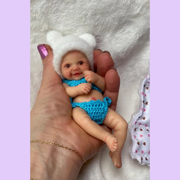 6″ Washable Mini Palm Solid Silicone Reborn Doll