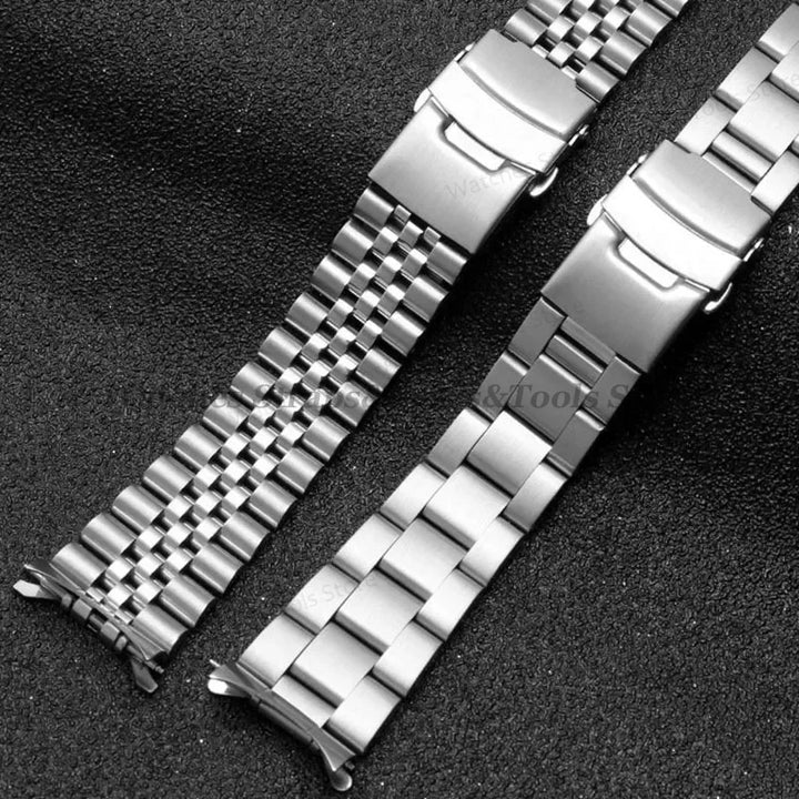 22mm Diving Steel Metal Straps For Casio for Duro MDV107 MDV106 Watch Wristbands Bracelet Stainless Steel Watchband Replacement