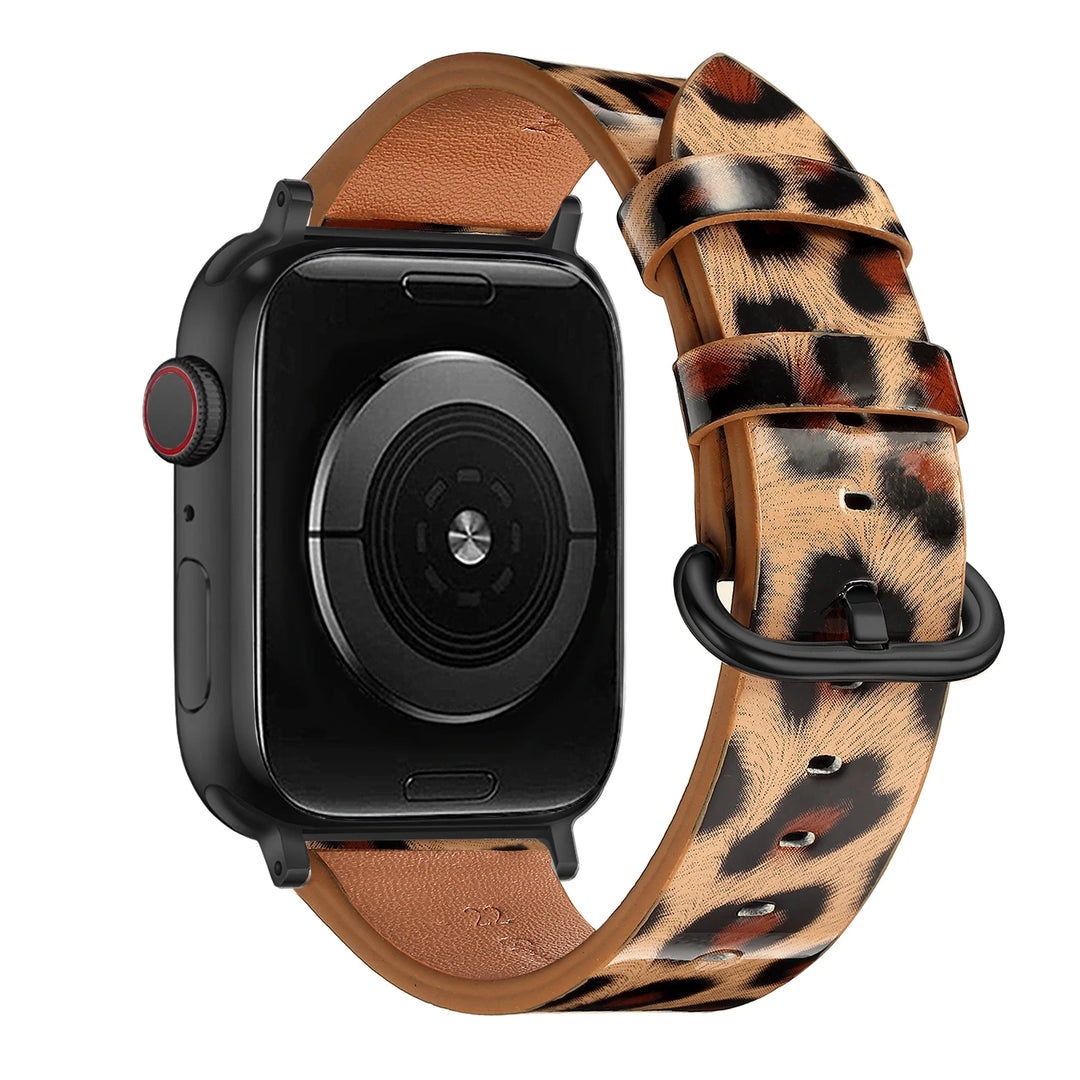 Leopard Print Apple Watch Band (38–49mm)