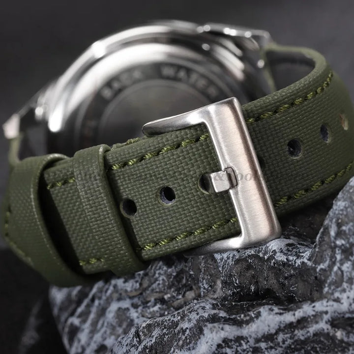 20mm 22mm Sailcloth Watch Straps for Omega for Blancpain for Seiko Divers Men's Women Quick Release Waterproof Nylon Wristbands