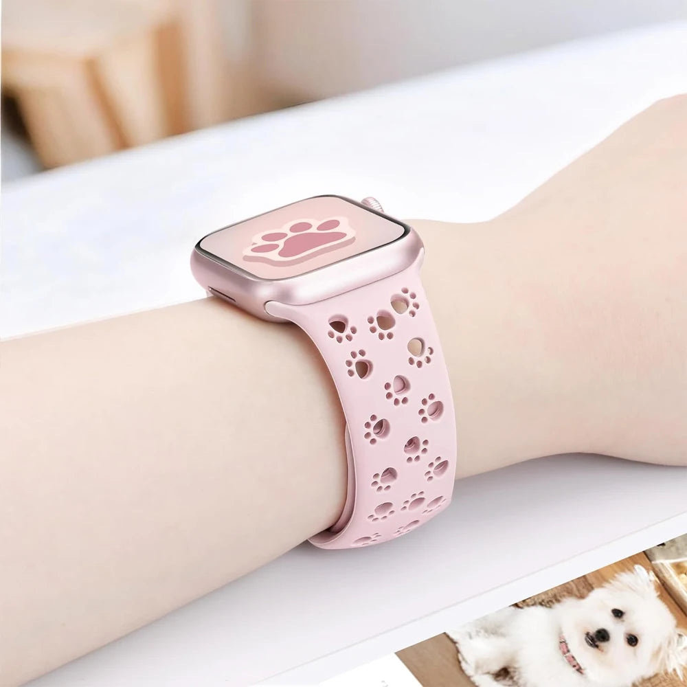 Strap for Apple Watch Band 44mm 42mm 40mm 41mm 45mm 46mm 49mm Silicone Correa Bracelet iWatch Series SE 8 9 10 11 7 6 5 3 Ultra