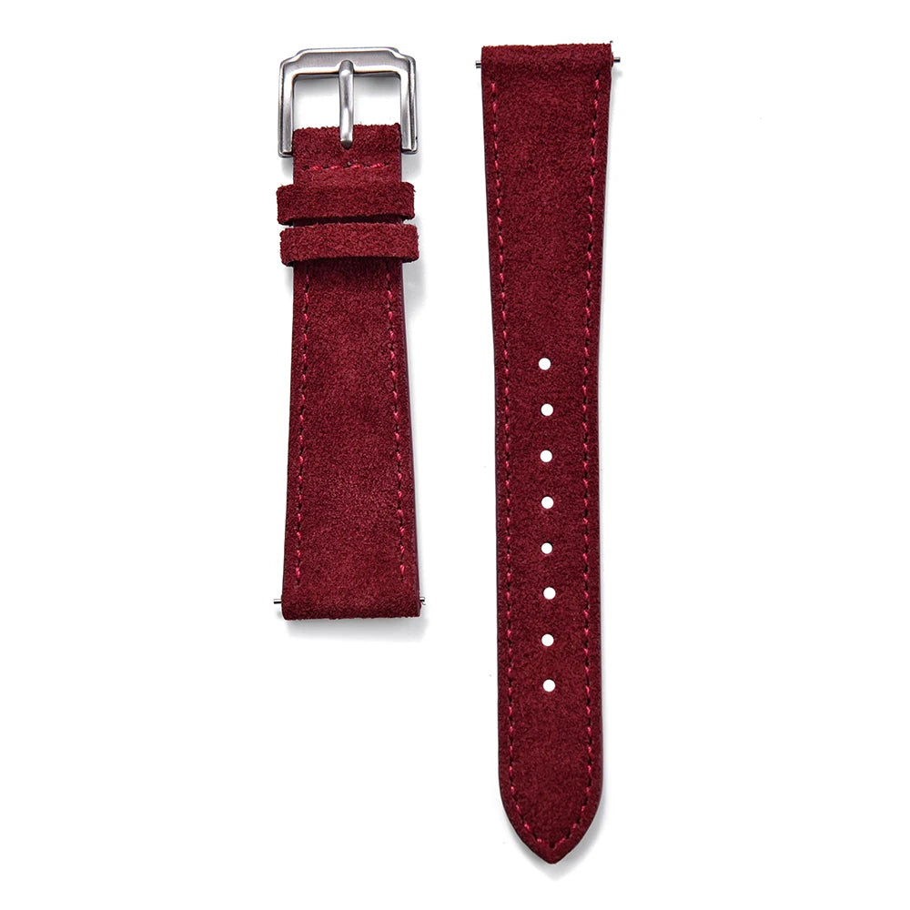NATOBELT 18–22mm Classic Suede Leather Watch Strap – Vintage Quick Release Band