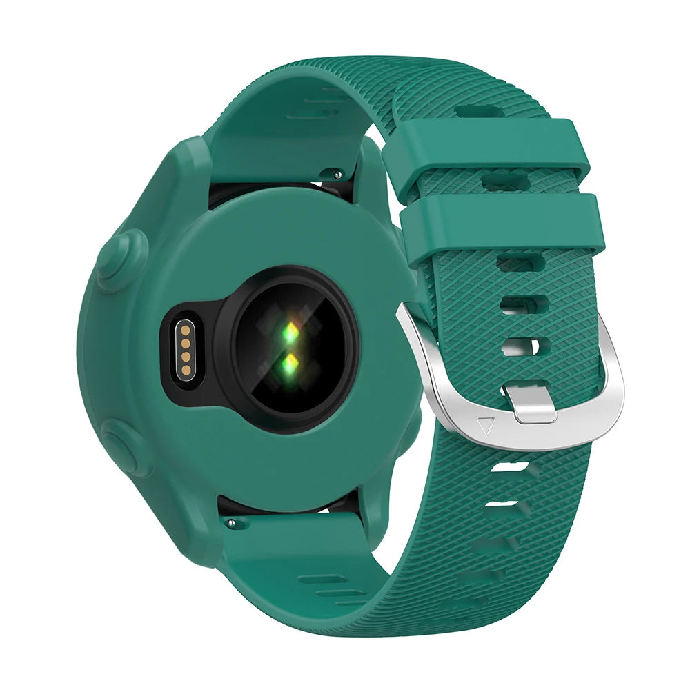 Silicone Strap with Protective Case for Garmin Forerunner 255/265