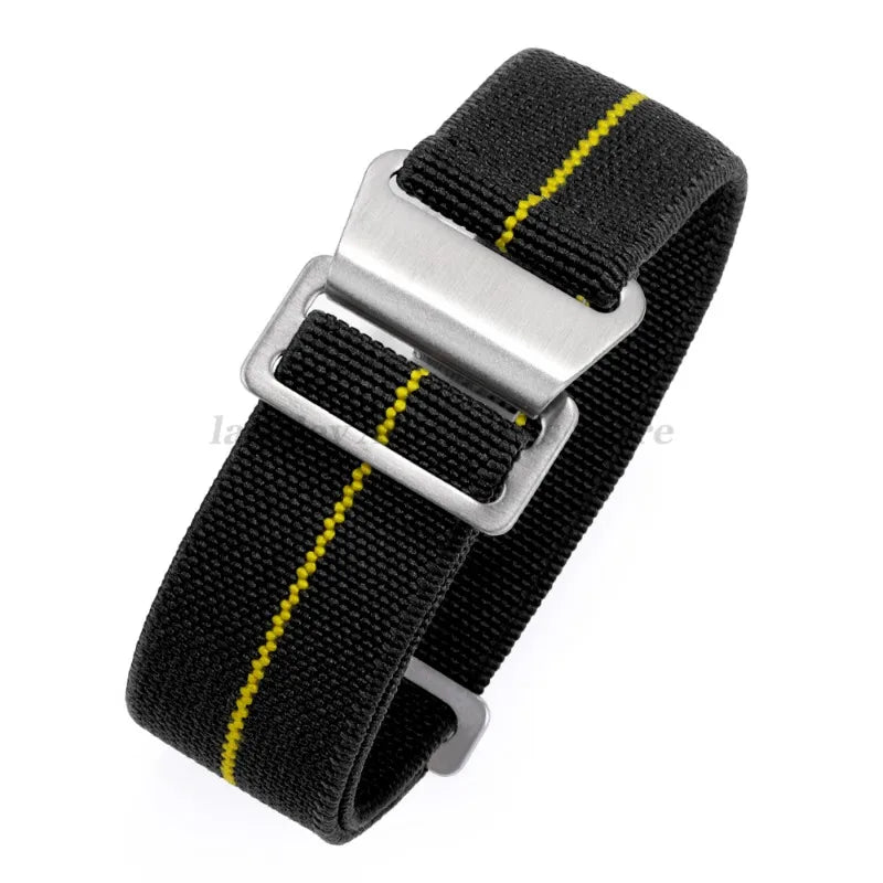 18mm 20mm 22mm Parachute Elastic Nylon Watch Strap for Omega Men Outdoors Sport Army Military Wrist Strap Bracelet Accessories