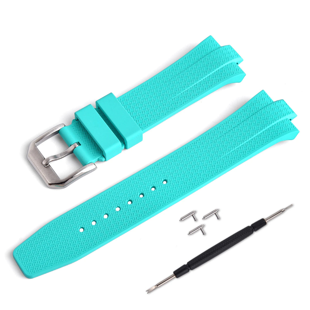FKM Fluoro Rubber Watch Strap – Quick-Release, Convex End for Citizen NJ0150/NJ0151 ME Series