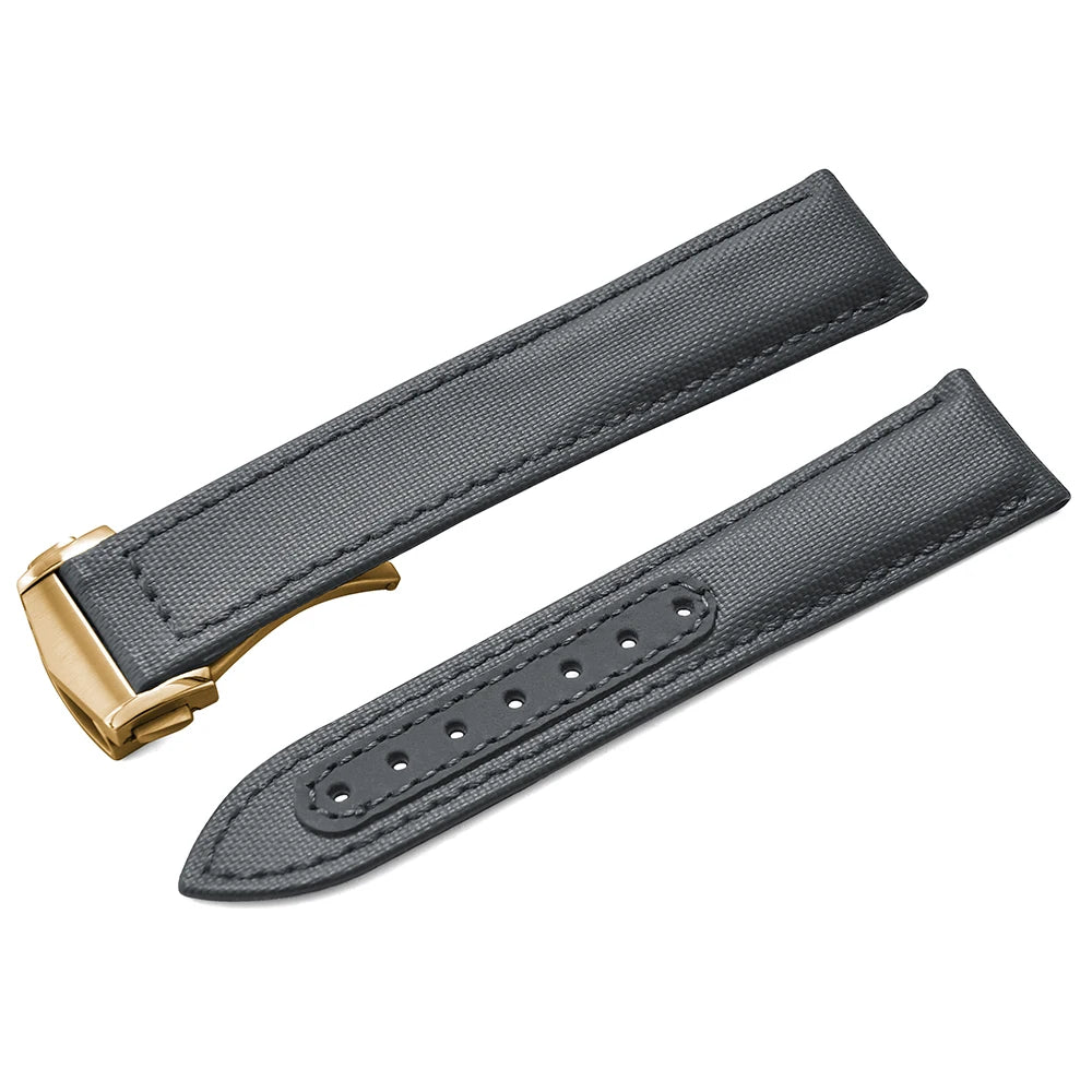 For Omega Strap Leather Sailcloth Watch Strap 20mm22mm Canvas Sailcloth Watch Band for Seiko Business Universal Bracelet for Men