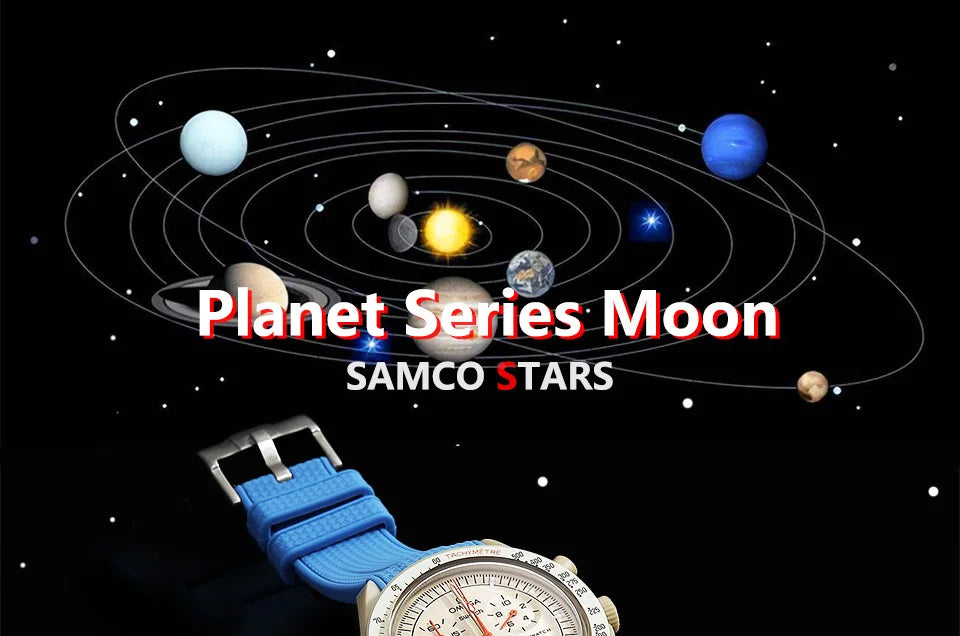 Silicone Rubber Strap 20mm for MoonSwatch & Omega X Swatch Speedmaster