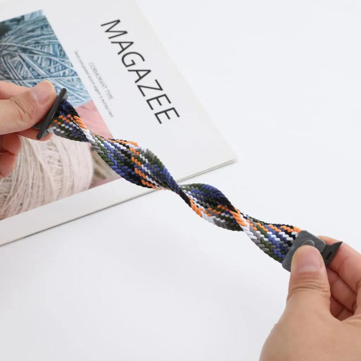 Strap For Apple watch band 44mm 42mm 40mm 45mm 46mm 41mm 49mm Braided Solo Correa Bracelet iWatch Series 9 8 10 7 6 5 4 se Ultra