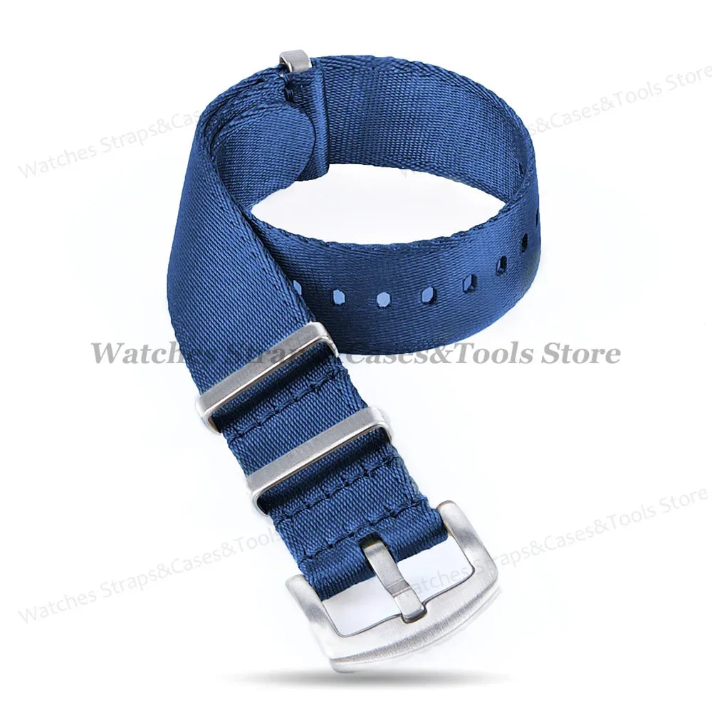 18mm 20mm 22mm Soft Nylon Watchband Bracelet Army Military Men Sport Strap for Omega 007 for Seamaster 300 Replacement Wristband
