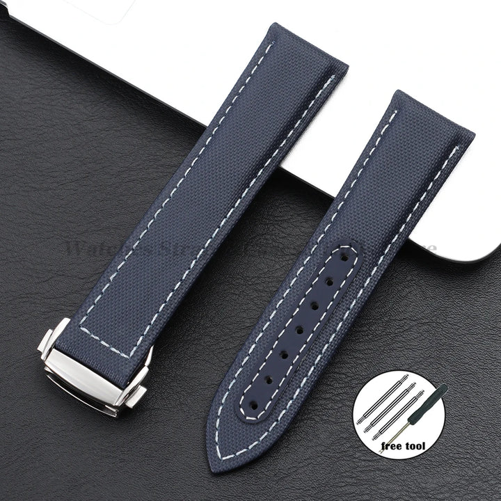 Sailcloth Nylon Strap (20–22mm) – Folding Buckle