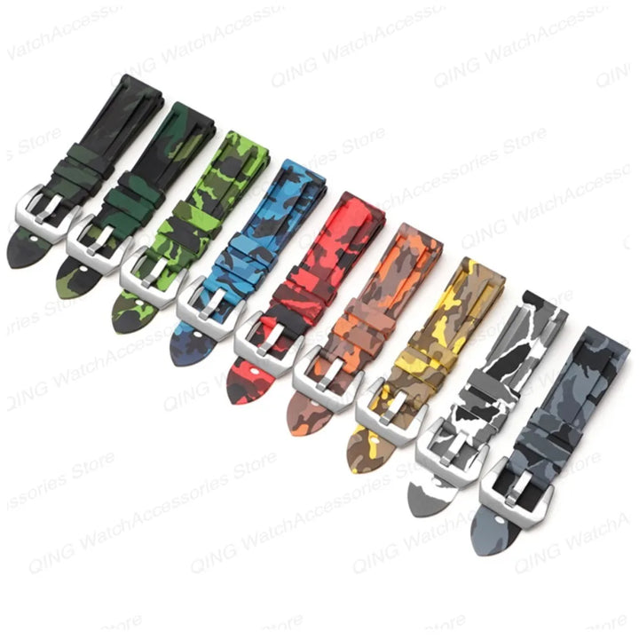 Universal Silicone Rubber Watch Strap – Sport Wristband (20-26mm)