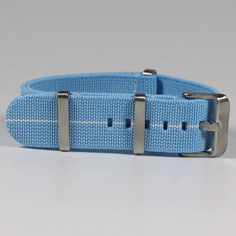 Trendy Nylon Military Watch Strap – 18/20/22mm Elastic French Troops Style