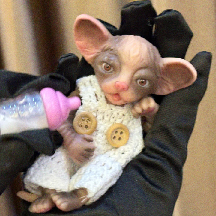 10–11 cm Mini Silicone Tiger Reborn Doll