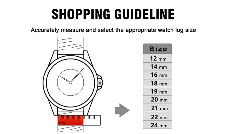 Top Grain Leather Watch Band 12–24mm (Quick Release)