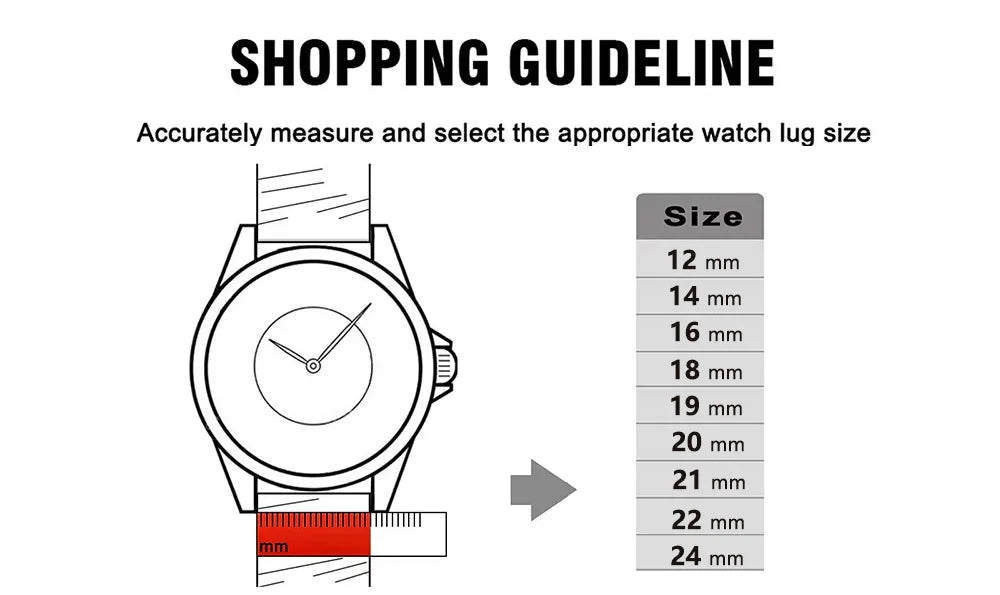 Top Grain Genuine Leather Watch Strap – 12–24mm, Quick Release