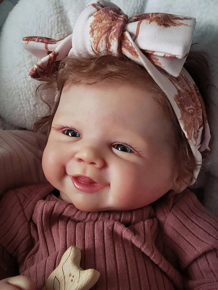 18″ Vivienne 3D Painted Silicone/Vinyl Reborn Baby Doll