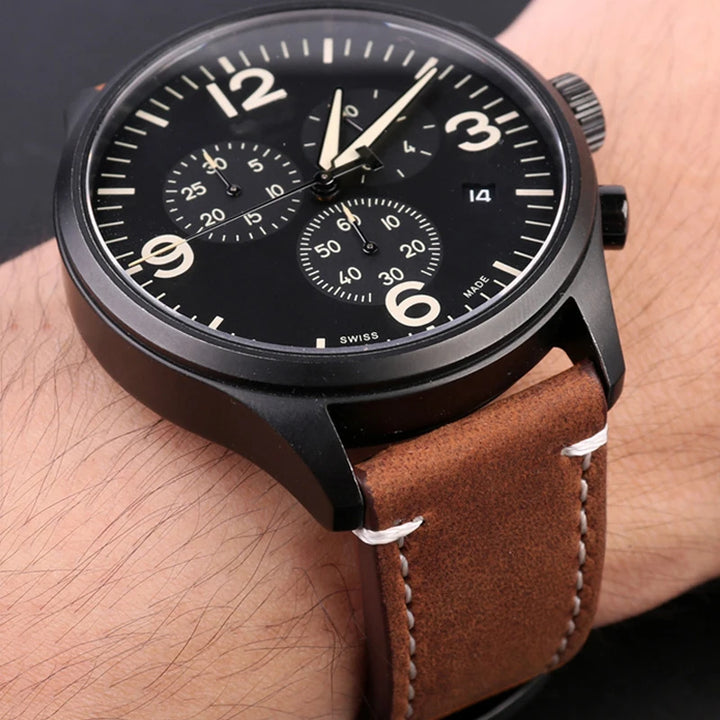 18mm 19mm 20mm 21mm 22mm 24mm Straps Retro Cowhide Watchband for Huawei Gt2/Gt3 Belt Black Yellow Brown Strap for Samsung Galaxy