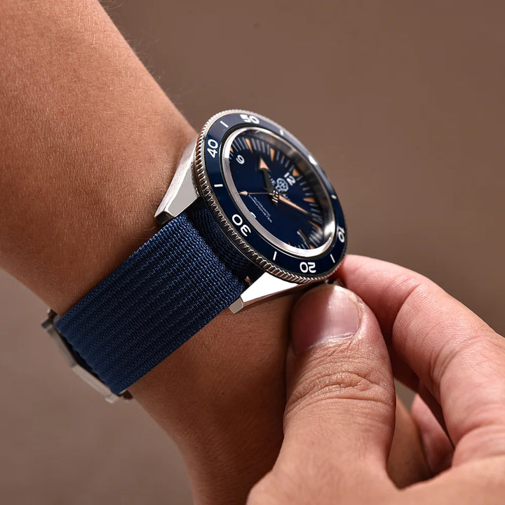 JUELONG 18mm 20mm 22mm Sailcloth Watch Strap Canvas Rubber Hole Sport Waterproof Folding Buckle Watchband For Omega Swatch Moon