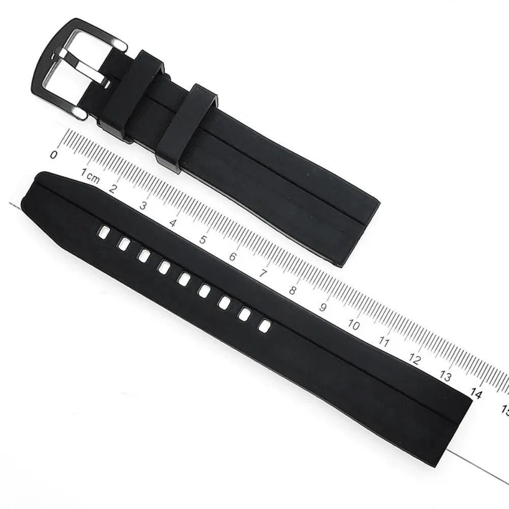 Long Silicone Watch Strap – 20/22mm, Sport Band for Samsung, Huawei, Seiko