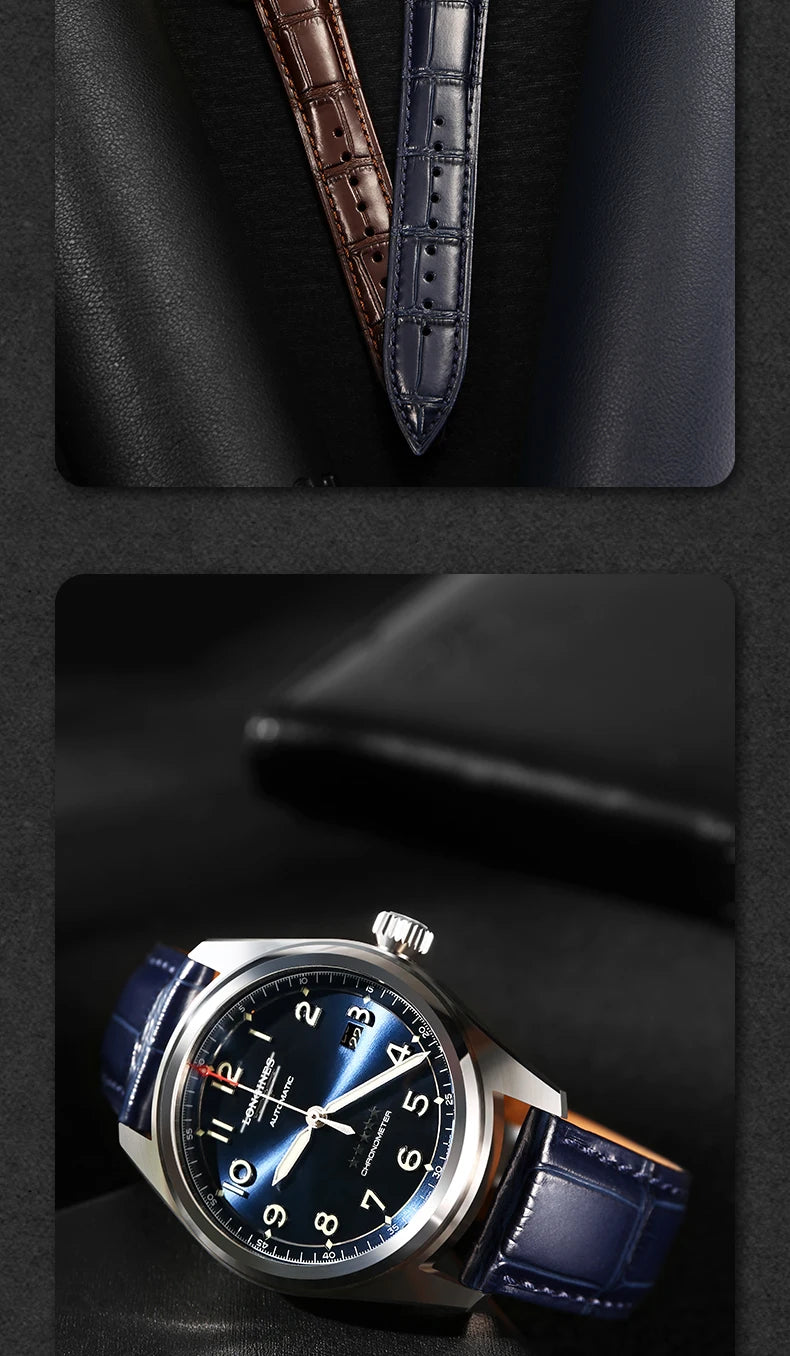 MAIKES Calf Leather Watch Strap Quick Release Bracelet For Longines Omega IWC Watchbands 20mm 21mm 22mm Watch Band