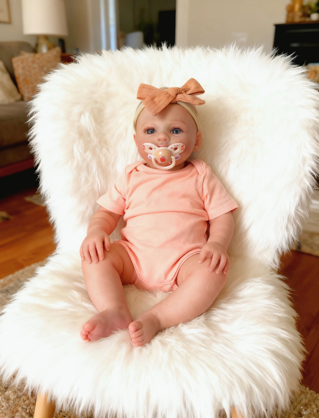 18″ Meadow Reborn Baby Doll – Soft Body, 3D Skin & Visible Veins