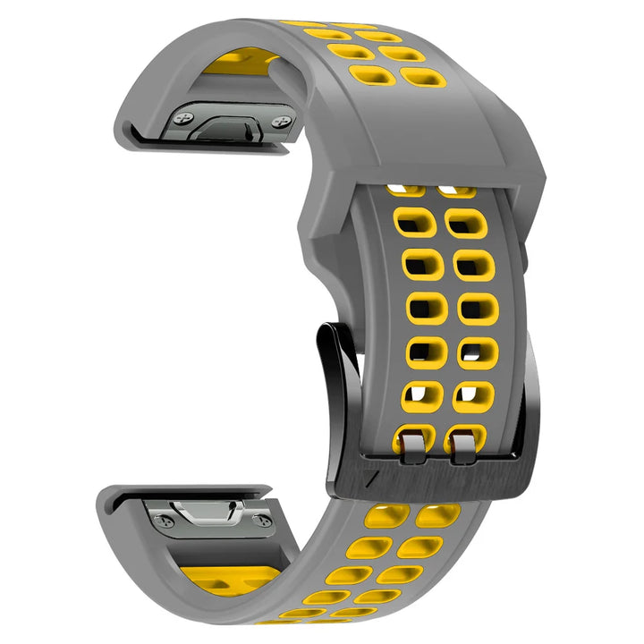 Quick-Release Silicone Strap for Garmin Fenix & Forerunner (22-26mm)