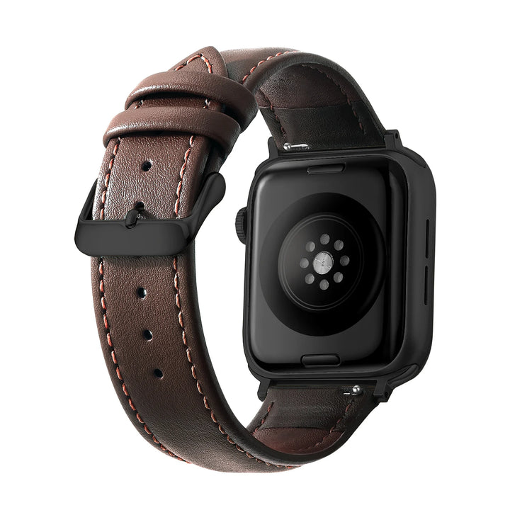 Genuine Leather Apple Watch Band 40–49mm for iWatch Series 3–8 & Ultra