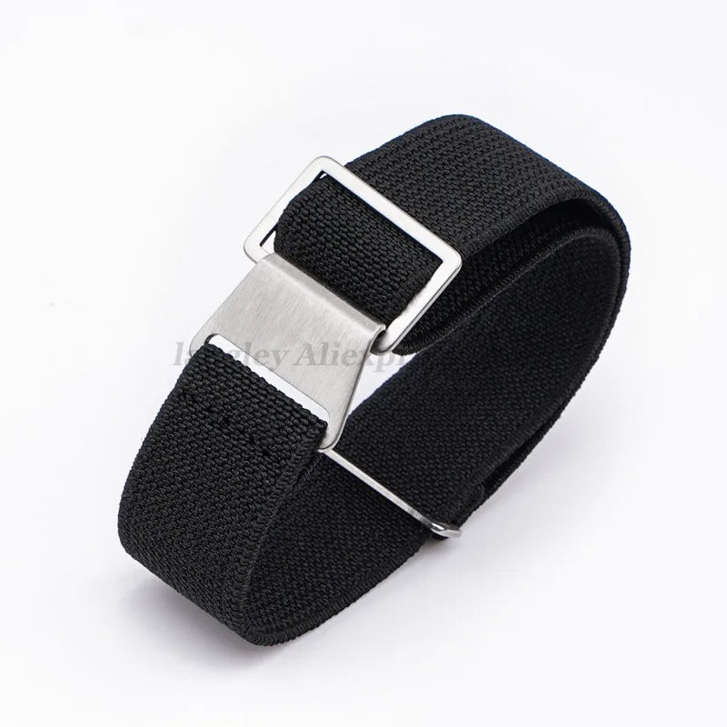 18mm 20mm 22mm Parachute Elastic Nylon Watch Strap for Omega Men Outdoors Sport Army Military Wrist Strap Bracelet Accessories