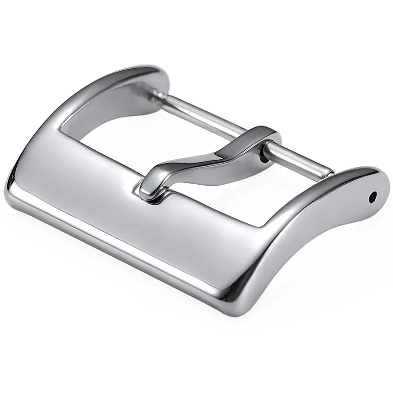 304L Stainless Steel Pin Watch Buckle 16–20mm (Matte/Polished,