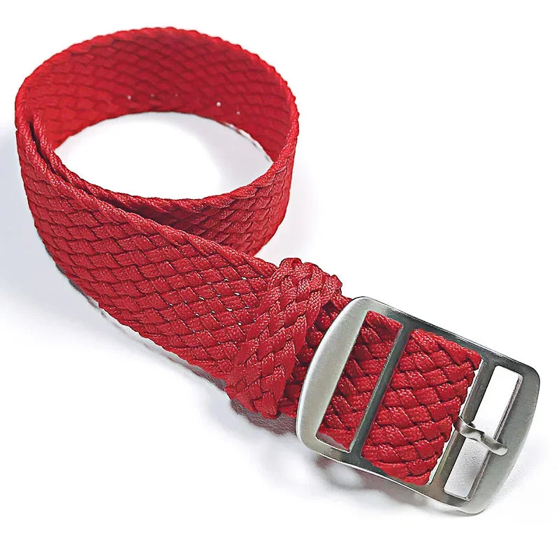 Perlon Woven Nylon Watch Strap (14–22mm)