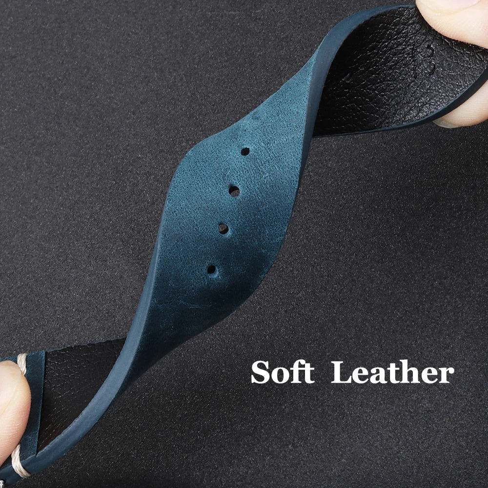 Calfskin Genuine Leather Watchbands Quick Release Watch Band 18mm 20mm 21mm 22mm 24mm Smartwatch Strap Brown Watches Accessories