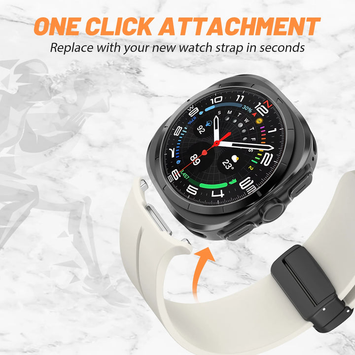 Straps For Samsung Galaxy watch Ultra 47mm smartwatch Accessories Silicone Magnetic Bracelet correa galaxy watch 7 ultra Band