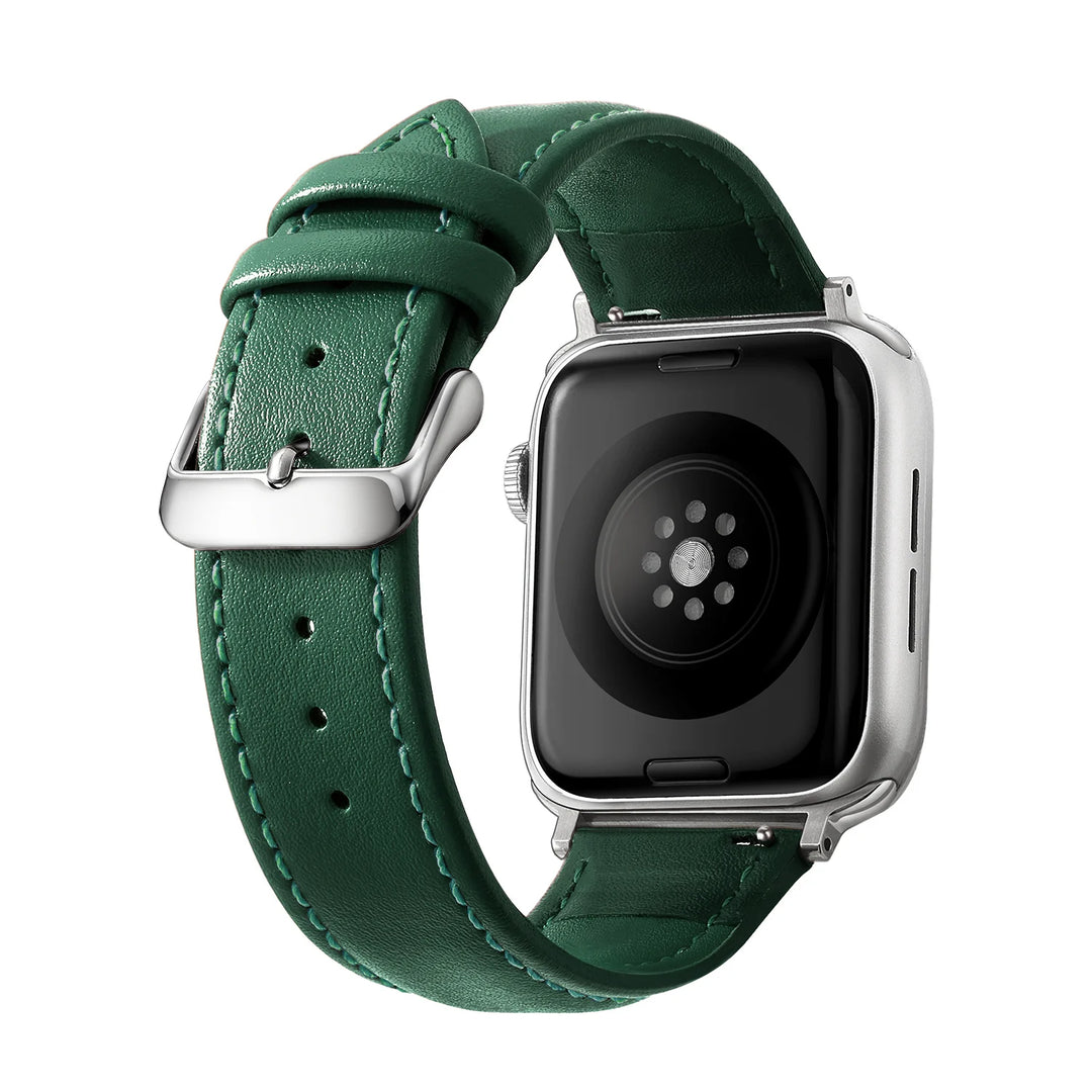 Genuine Leather Apple Watch Band 40–49mm for iWatch Series 3–8 & Ultra
